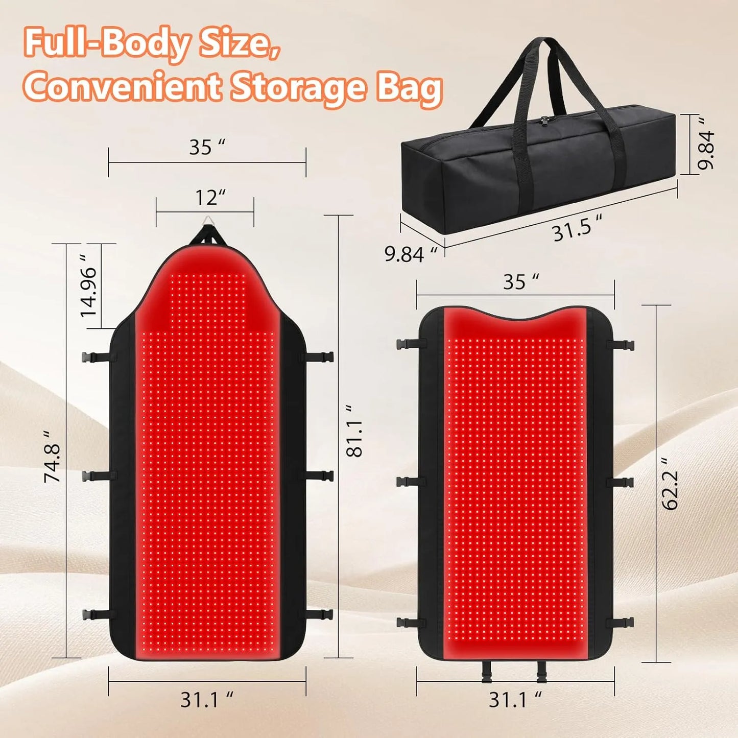 Red Light Sleeping Bag - 2704 LEDs (8112 Chips)