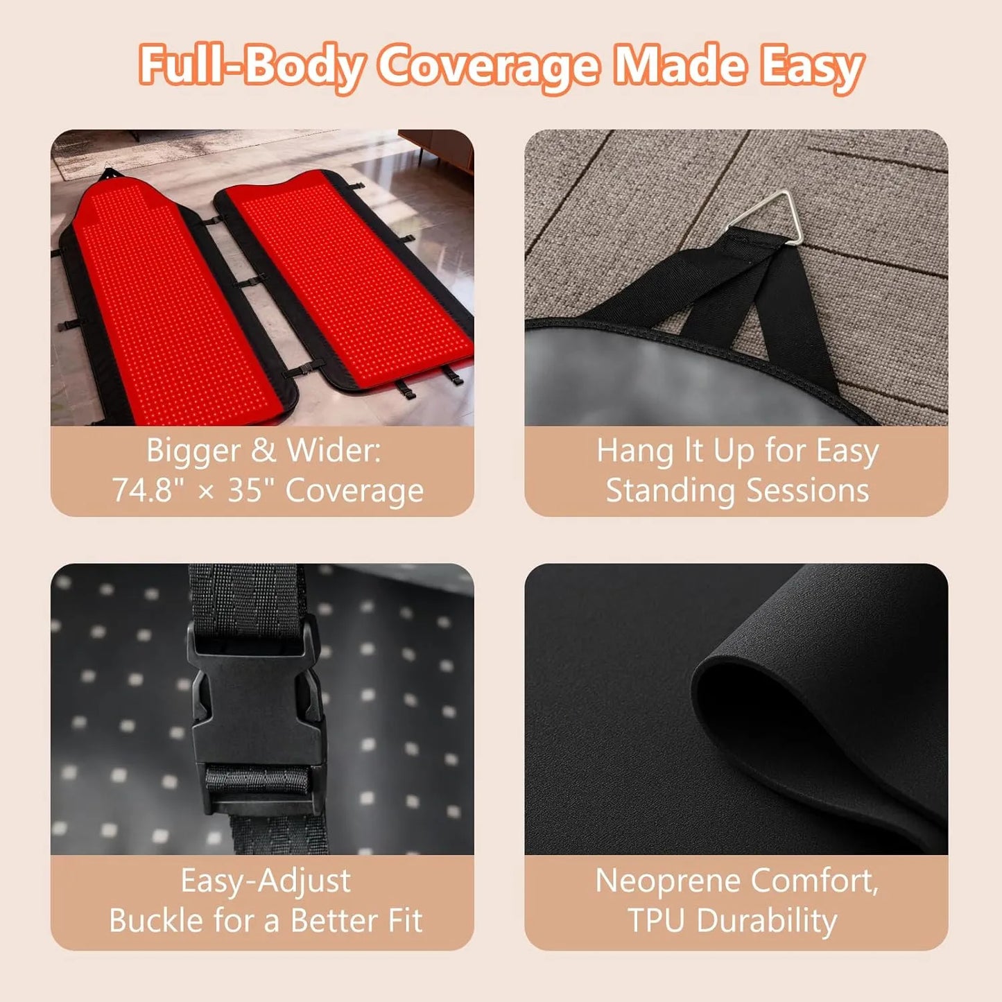 Red Light Sleeping Bag - 2704 LEDs (8112 Chips)