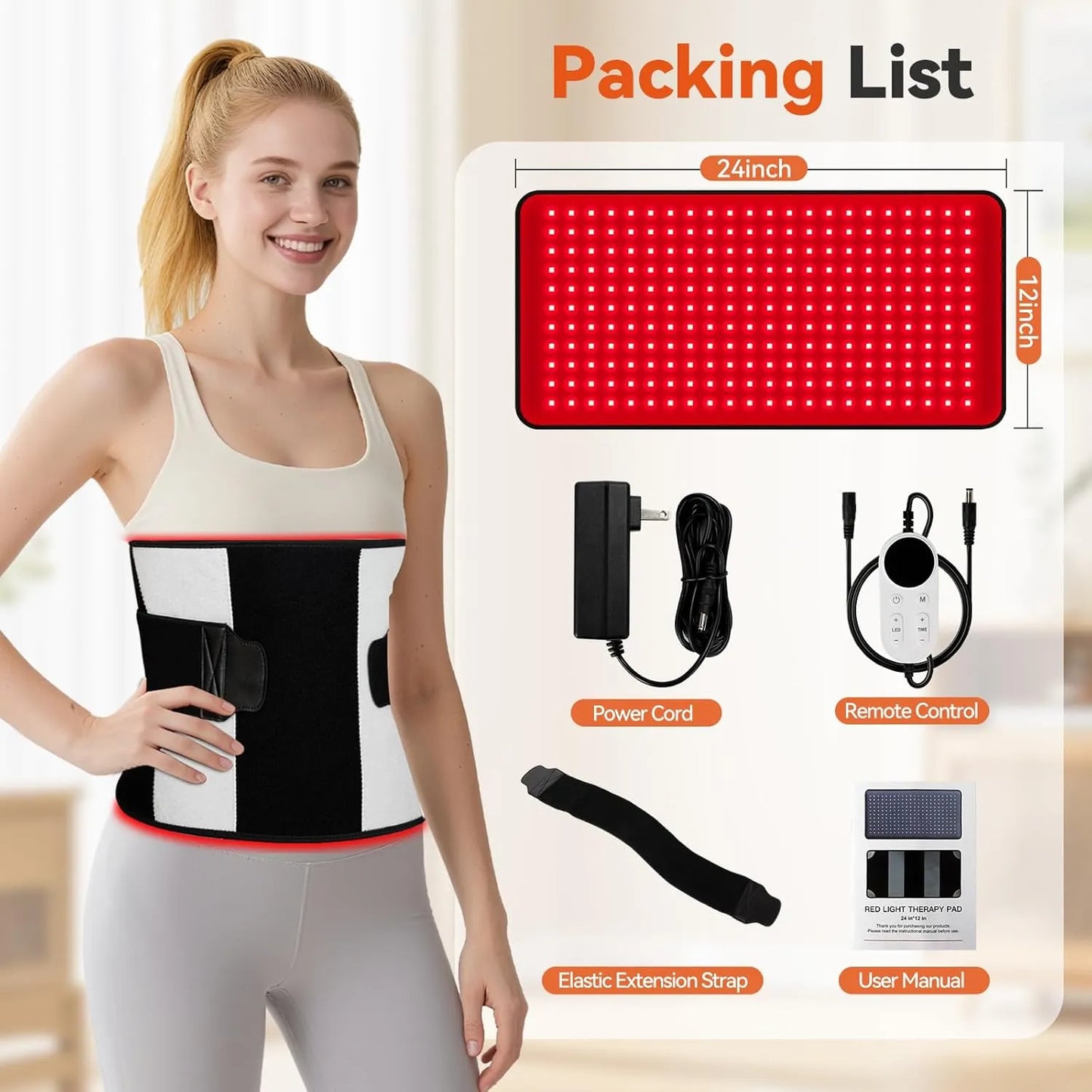 Red Light Belt - 242 LEDs (726 Chips)